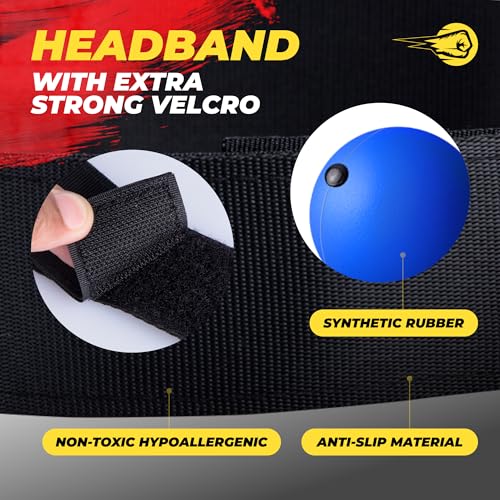 Boxing Reflex Ball for Adults and Kids - React Reflex Balls on String with Headband, Carry Bag and Hand Wraps - Improve Hand Eye Coordination, Punching Speed, Fight Reaction - style: Adults