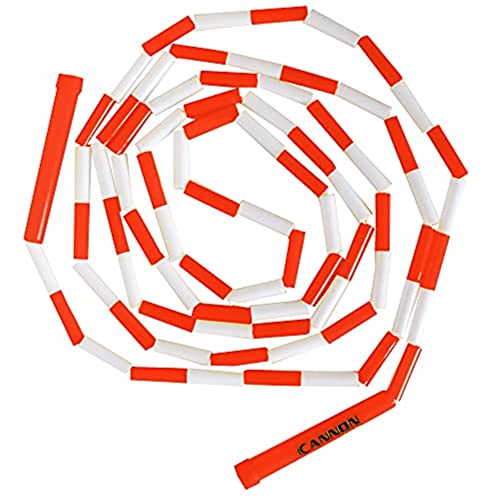 Cannon Sports Segmented Jump Ropes for Indoor and Outdoor Fitness - color: 9 Feet - Red/White