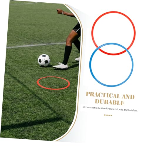 Happyyami 6 Pack Soccer Agility Rings Training Equipment Set for Boys and Girls Adults Abs Plastic Durable for Football Soccer Basketball Random Color