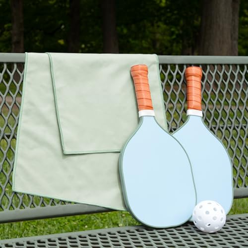 S&T INC. Gym Travel Towel, 1 Pack, Cooling Towels for Camping, Yoga, Home and Gym Bag, 1 Storage Bag Included, 12 Inch x 40 Inch, Microfiber, Sage Green - color: Sage (1 Pack)