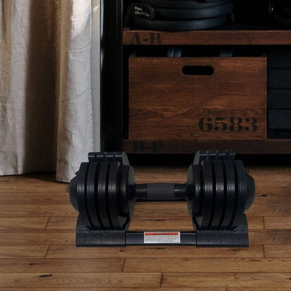 Adjustable Dumbbell Set 7/14/22 LBS - Heavy-Duty Steel & Plastic Design, Compact Space-Saving Home Gym Equipment for Strength Training, Fitness & Full-Body Workouts