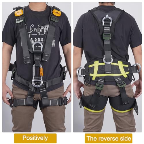SOB Outdoors Lightweight Hunting Harness, Tree Stand Harness with 360 Degree Rotation, Adjustable Breathable Padded Safety Harness