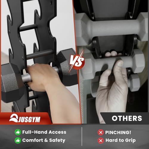 Dumbbell Rack Stand Only, 7-Tier | 5-Tier | 3-Tier Weight Rack for Dumbbell - color: Black, size: 7 Tier