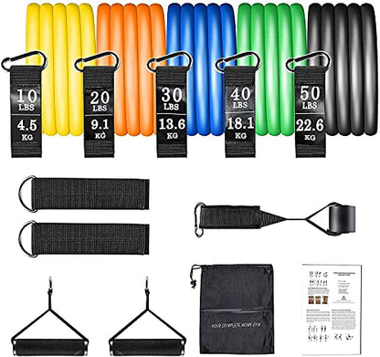 Uten Resistance Bands - color: Yellow, Orange, Blue, Green, Black