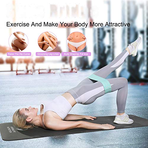 Fabric Resistance Bands for Legs and Butt, Resistance Loop Band Set，Hip Resistance Bands for Workout，Booty Bands Fitness Bands, Glute Bands for Women and Men，Anti Slip Elastic (Set 3)