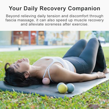 Therapy Massage Balls (2-Pack), High-Density Fascia Balls for Targeted Muscle Relaxation & Daily Recovery - Dawn Yellow + Dawn Yellow (50D+50D) - color: Dawn Yellow + Dawn Yellow (50d+50d)
