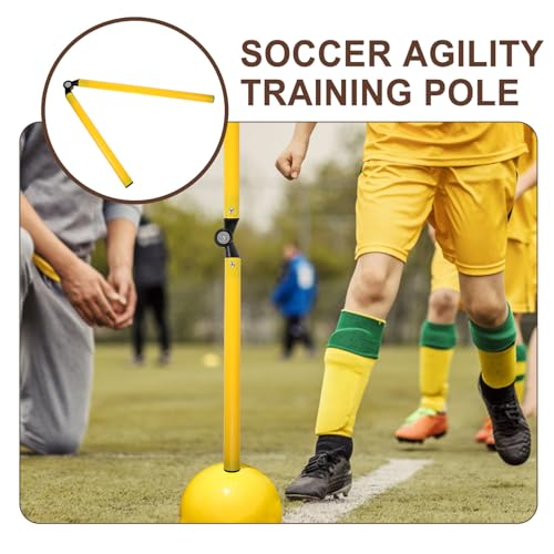 FAVOMOTO Foldable Two-Part Speed and Hurdle Training Pole in Bright Color for Football and Basketball Agility Drills