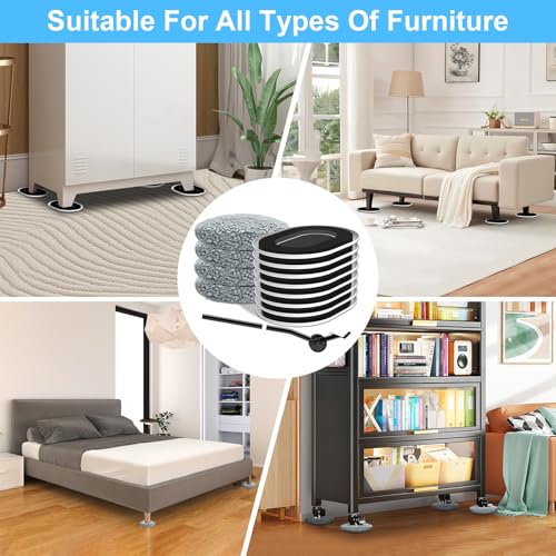 Furniture Sliders for Hardwood Floors: Multi-Surface 3-in-1 Furniture Movers Sliders - Moving Pads with 8PCS Carpet Sliders+4PCS Hard Floor Socks+1 Lifter - Protect Floor and Easily Move Furniture - size: 5.8*4.3in Oval 8+4+1Pack