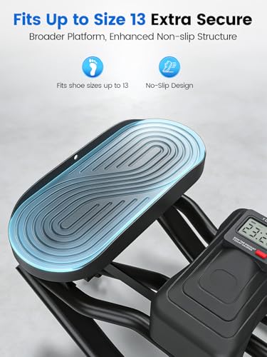 Yagud Rock Stepper for Exercise at Home, Portable Rock Stepper Side to Side with Resitance Bands,Full Body Workout Stepper Exercise Machine Low-Impact Knee-Friendly for Office
