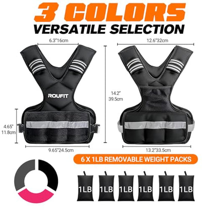 Weighted Vest for Women Adjustable (4-10lb / 6-15lb) Weight Vest for Walking & Running,Weights for Workout Exercise Fitness Gym, Odor-Free Neoprene & Wide Padded Comfort Shoulder Straps & Phone Pocket