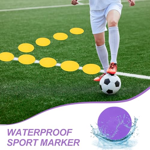 PATIKIL Spot Markers, Non-Slip Floor Agility Markers Flat - color: Purple