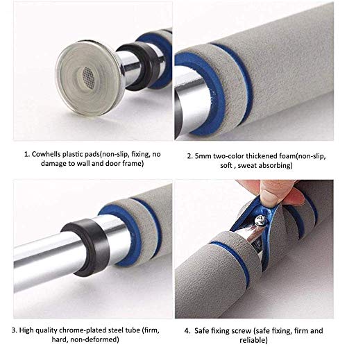 Pull Up Bar for DoorwayChin Up Bar for Doorway No ScrewsHeavy Duty Doorway Upper Body Workout Bar with Padded Handles,