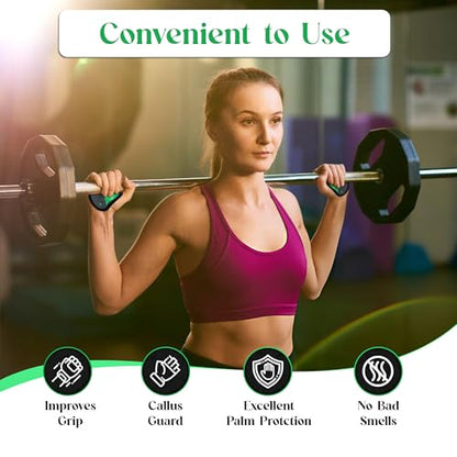 Neoprene Gym Grip Pads for Weight Lifting – Non-Slip Hand Grips for Men & Women – Workout Gloves Alternative for Pull Ups, Deadlifts, Fitness & Training – Easy Lifting Grips Gym Pads