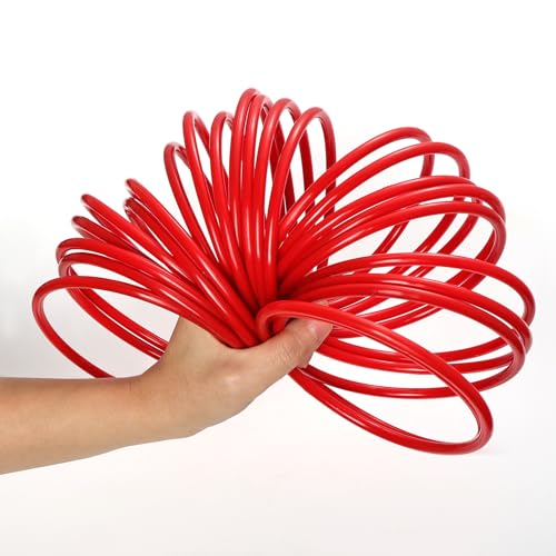 24 Pcs Plastic Ring Toss Game Carnival Rings Outdoor Toss Rings for Speed and Agility Practice Games, Bridal Shower Game, Game Booth