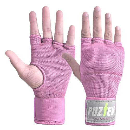Boxing Hand Wraps for Men & Women - Boxing Quick Wraps Inner Gloves Kickboxing Handwraps for Boxing Gloves Gear Knuckle Support Elastic Wrist Straps for Training MMA Shadowboxing Muay Thai