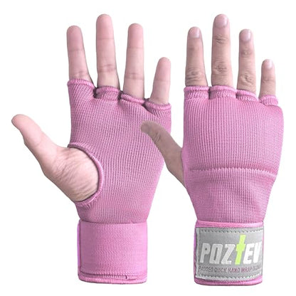 Boxing Hand Wraps for Men & Women - Boxing Quick Wraps Inner Gloves Kickboxing Handwraps for Boxing Gloves Gear Knuckle Support Elastic Wrist Straps for Training MMA Shadowboxing Muay Thai