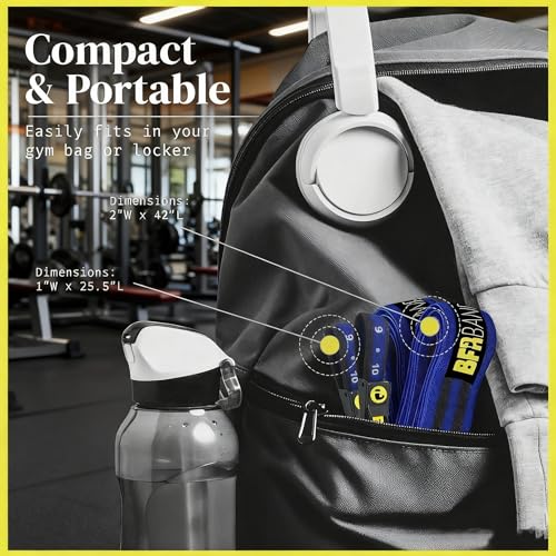 Occlusion Bands, 4 Pack Blood Flow Restriction Bands for Men & Women, Booty Training Straps for Buttock Building, Glutes, HIPS & Legs to Increase Muscle Mass, Fitness Resistance Bands