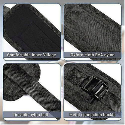 Hip Thrust Belt for Glute Training, Adjustable, Fits Dumbbells & Kettlebells