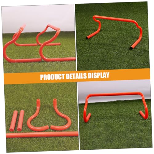 3pcs Detachable Agility Speed Training Hurdles PVC Portable Sports Equipment for Soccer Basketball Football Drills and Athlete Fitness