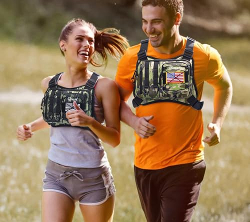 CVLIFE Outdoor Chest Bag for Men, Tactical Chest Pack, Adjustable Running Vest Bag, Lightweight Anti-theft EDC Rig for Hiking