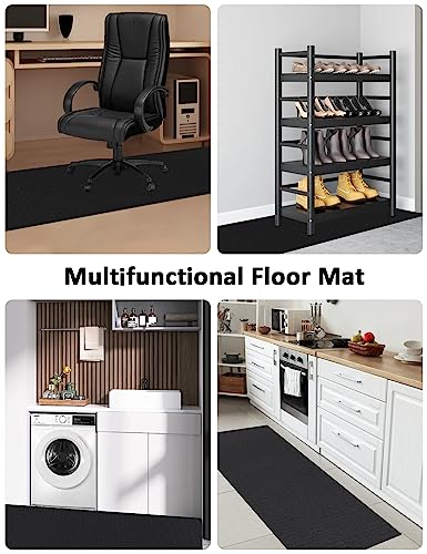 Large Exercise Mat 8'x5'|12'x6'|6'x4'|6'x2' Workout Mat for Home Gym Mats Exercise Heavy Duty Gym Flooring Fitness Mat Large Yoga Mat Cardio Mat for Weightlifting, Jump Rope, MMA, Shoe-Friendly