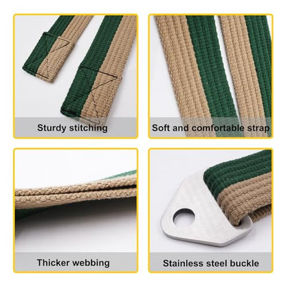 Multifunction Arm Wrestling Pronation Belt Strap, with Stainless Steel Triangle Buckle - Versatile 79" Non-Slip & Durable Strap, Pronation and Back Pressure Forearm Strength Training Equipment - color: strap with 18mm loading pin