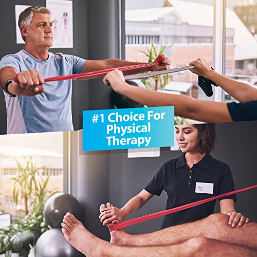 Professional Resistance Bands - 25 Yards (75ft) Latex-Free Elastic Exercise Fitness Band Roll - No Scent, No Powder - Perfect for Physical Therapy & Rehab, Yoga, Pilates