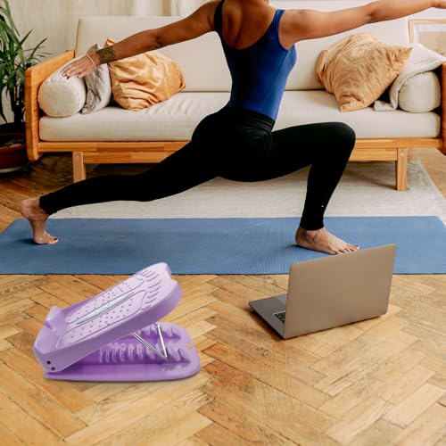 Portable Slant Board Calf Stretching Exercise Tool Plastic Incline Fitness Pedal for Home Leg Workout and Balance Training