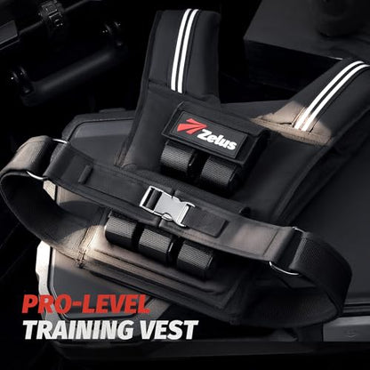 ZELUS Weighted Vest Men, 23lbs/36lbs/45lbs Adjustable Weight Vest - size: 23LB