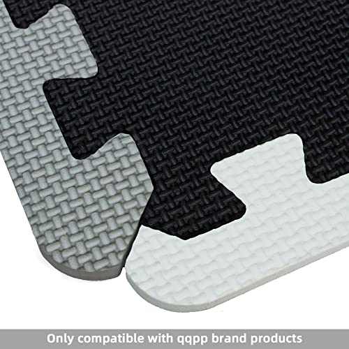 qqpp 20 Borders Accessories for Rubber Tiles Interlocking Puzzle Foam Floor Mats - Baby Play Mat for Playing | Exercise Mat for Home Workout. QA2-ALbS-M12LR8