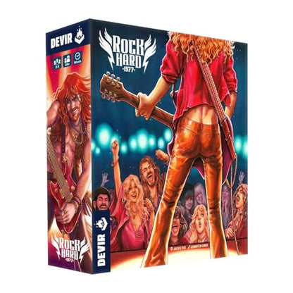 Devir - Rock Hard: 1977 Board Game, Music Industry Strategy Game with Worker Placement, Rock Band Simulation Game for Teens and Adults, Ages 16+, 2–5 Players, 90 Playtime, (English Version)