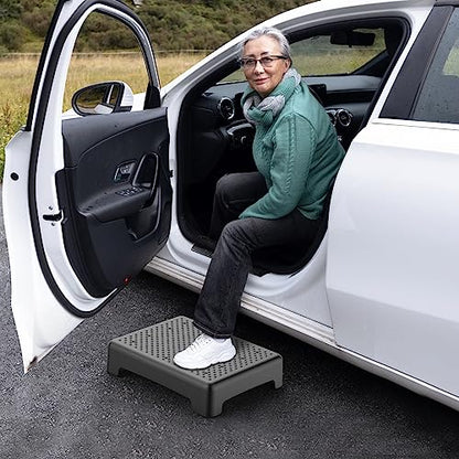 HBTower Mobility Step Stool for Adults & Seniors,Non-Slip Platform - color: Black