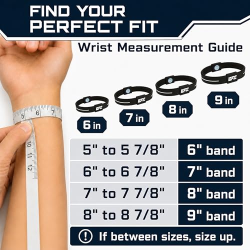 Performance Balance Bracelet & Wristband, Silicone Hologram Band for Athletes, Seniors & Active Adults, 24/7 Wear, User-Reported Balance, Strength & Flexibility, Vertigo & Dizziness Relief
