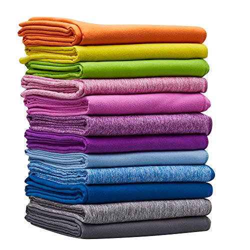 2-Pack Microfiber Towel - XXL Travel Quick Dry and Extra Soft Microfiber Towels, Lightweight and Compact for Gym, Swim Practice, Travel, Backpacking, Camping, RV, Beach, Camping - color: Purple