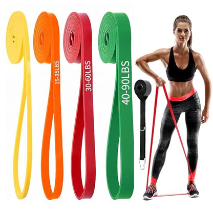 Resistance Bands for Working Out, Pull Up Assist Bands Set, Workout for Women and Men, Exercise Bands,Training, Plasticity, Physical Therapy at Home/Gym