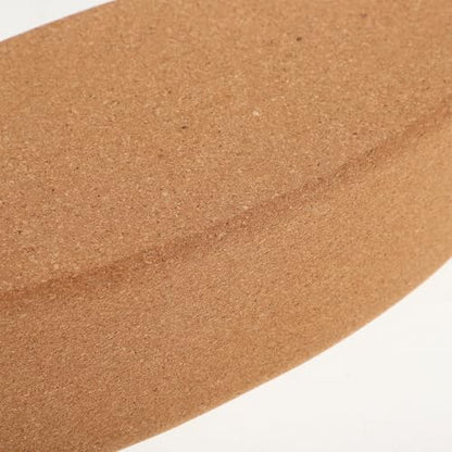 Cork Yoga Blocks Set Oval Shape High Density Yoga Bricks for Women Calf Stretch and Pilates Fitness Exercise Equipment
