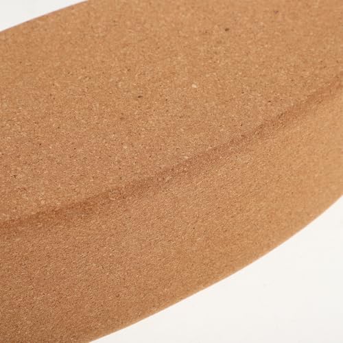 Cork Yoga Blocks High Density Oval Shape Non-slip Soft Yoga Accessories for Women and Men for Pilates Stretching Calf and Heel Support