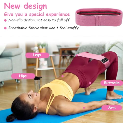 Resistance Bands for Working Out, Resistance Bands, 3 Set of Stretch Exercise Workout Bands for Booty Legs, Booty Band for Yoga Starter Set, Pilates, Working Out Hip Thigh Glute Bands Set