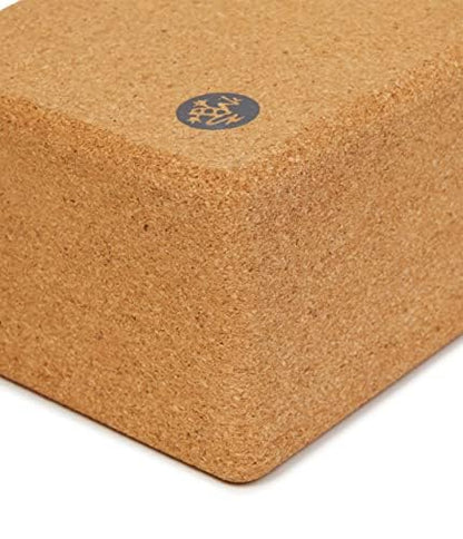 Manduka Yoga Block - Fine-Grain Block, Yoga Equipment, Home Gym Accessory, Pilates Tool, Lightweight for Travel, Extra Firm Workout Accessory with Comfortable Edges - size: 3" x 4" x 8.5"