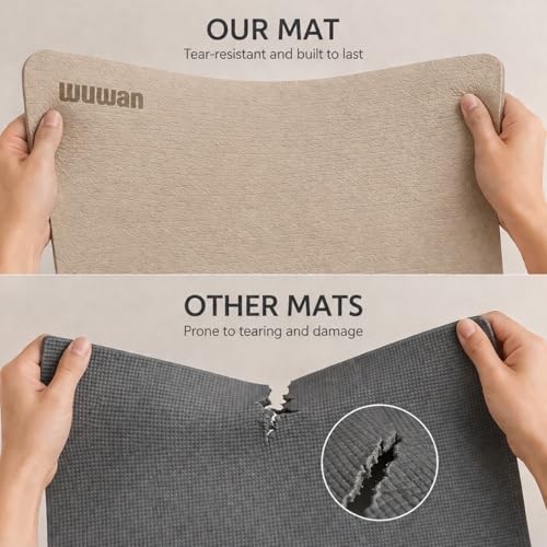 10 mm Yoga Mat 72"x26" TPE Non-Slip Exercise Mat 0.4" Thick, Easy-to-Carry Fitness Mat for Yoga, Pilates & Workout, Professional Mat, Made with Recyclable Material, Durable, Easy to Clean