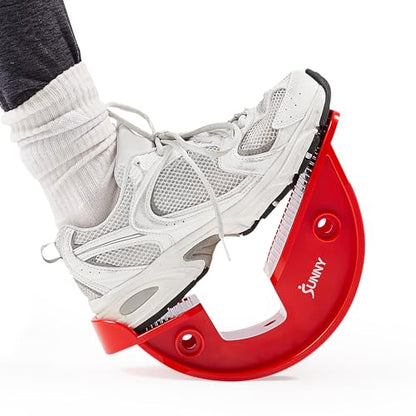 Sunny Health & Fitness Calf Stretcher and Foot Rocker for Plantar Tight Calves Relief Hamstring Ankle Strengthener Facetious Sling Stretch Fighter Stretching Device Mobility