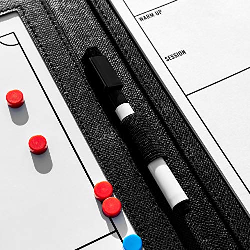 FORZA Magnetic Coaching Whiteboard Accessories | 0.5in Magnets for Coaching Folders, Durable High Strength Magnetic Strategy Markers for Sports Training and Game Planning