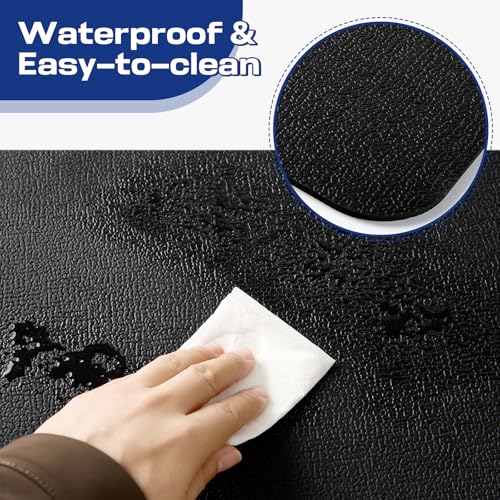 MoyRetty Non-Slip Workout Mat for Under Desk Elliptical(23.6x15.7 inches), Ellipse Leg Exerciser Machine Mat, Suitable for Electric Seated Foot Pedal Exerciser, Stability and Floor Protection