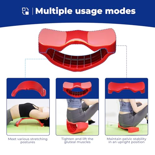 Relieve Back Pain with Back Stretcher & Back Cracker, Plus a Pelvic Floor Trainer & Pelvic Floor Exercise Devices in One–Spine Decompression, Scoliosis Posture Corrector, Lower Back Stretcher for Home