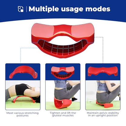 Relieve Back Pain with Back Stretcher & Back Cracker, Plus a Pelvic Floor Trainer & Pelvic Floor Exercise Devices in One–Spine Decompression, Scoliosis Posture Corrector, Lower Back Stretcher for Home