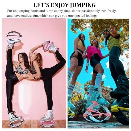 Adults Workout Kangaroo Jumping Shoes - Comfortable Jumps Bounce Shoes Exercise Equipment for Indoor Outdoor Cardio ﻿