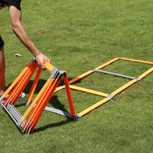 Coordination Training Ladder Multifunctional Agility Hurdle Ladder Fixed Frame Folding Agility Hurdle for Speed Exercises