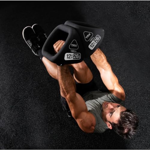 TRX YBell Neo Series 3-in-1 Kettlebell, Dumbbell and Push Up Bar Workout Equipment | Commercial Grade Neoprene Coated Surface | Perfect for Strength Training & Conditioning Workouts | Bundle - size: 108lbs 6-Pack