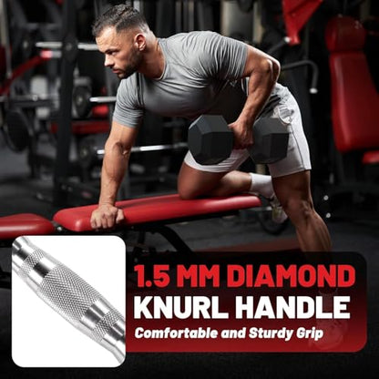 Hex Dumbbell Sets with Rack, 85-560lb Dumbbell Weight Set & Storage Rack - size: 180lb (5, 10, 15, 25, 35lb)x2& Rack