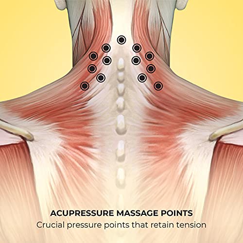 Lindo Shiatsu Neck Massager - Adjustable Knobs for Four-Point Gentle Shiatsu or Two-Point Deep Tissue Massage